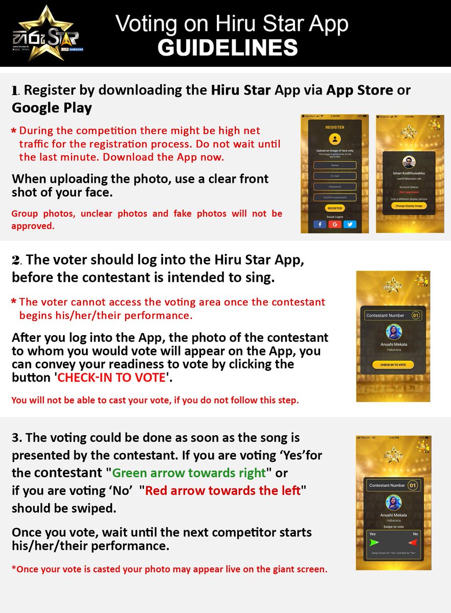Gold Fm On Twitter Hiru Star Sri Lanka S First Live Reality Television Show Download The App Follow The Steps Given Below And Cast Your Vote Google Play Store Https T Co Cyjzmmexku Apple