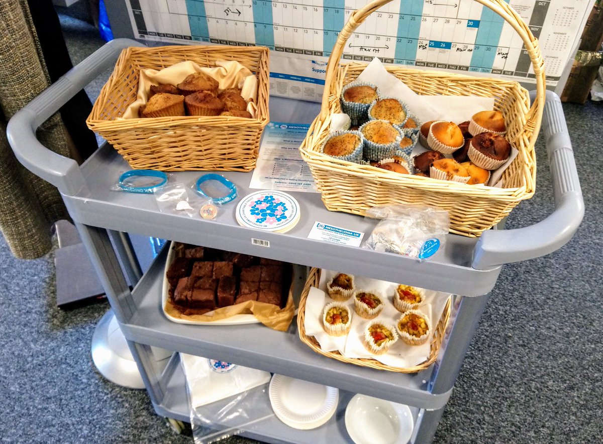 What an array of delicious muffins, all in aid of <a href="/Mesouk/">Mesothelioma UK</a> #mesothelioma #muffinsformeso #fundraising #charity #yum #bristol