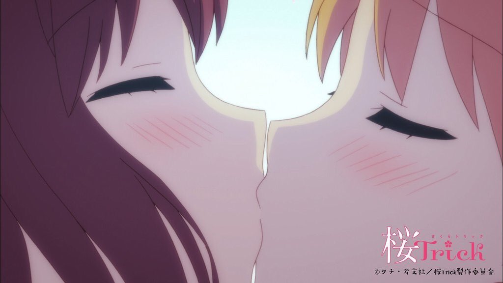 Tvアニメ 桜trick 公式 على تويتر 桜trick キスの日の次の日