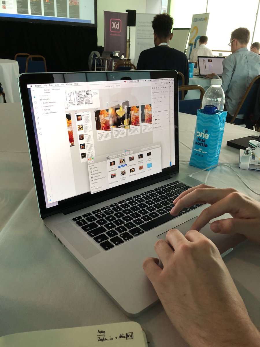 JoeFawx's tweet photo. @UXPlayground #AdobeXD Building our first prototype! In minutes!! https://t.co/mJUzo57yuf