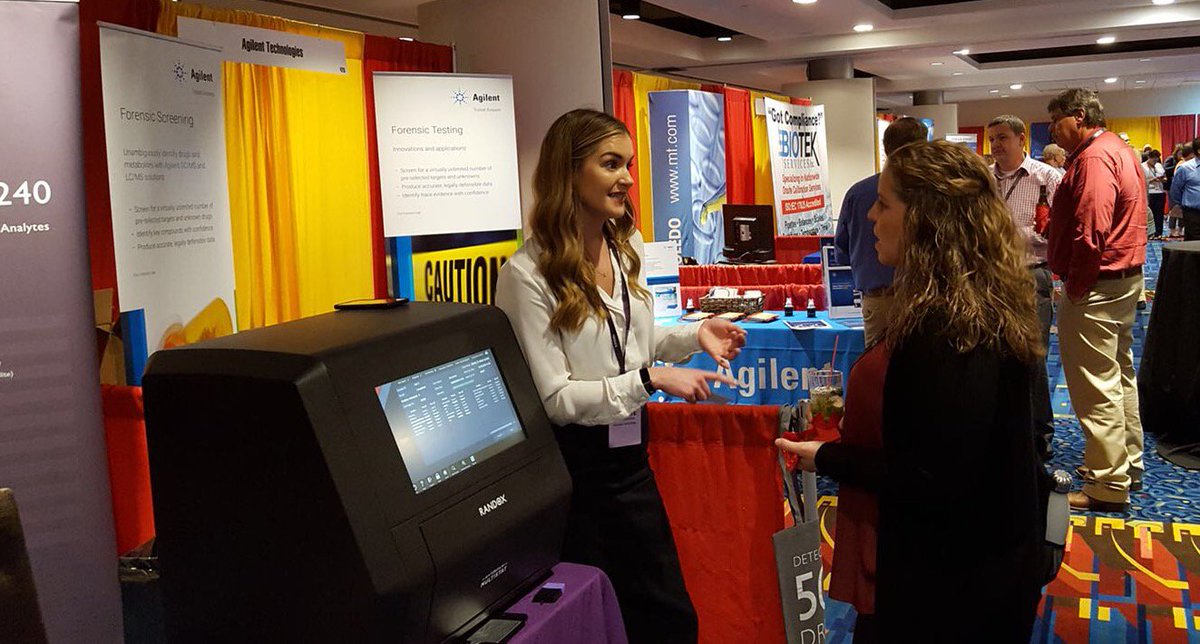 Randox_Tox's tweet photo. It's the last day of ASCLD! Make sure to visit our booth and don't miss the chance to see the most advanced screening technology on the market, the Evidence MultiSTAT. #ASCLD2018 https://t.co/n6yPMdywc0