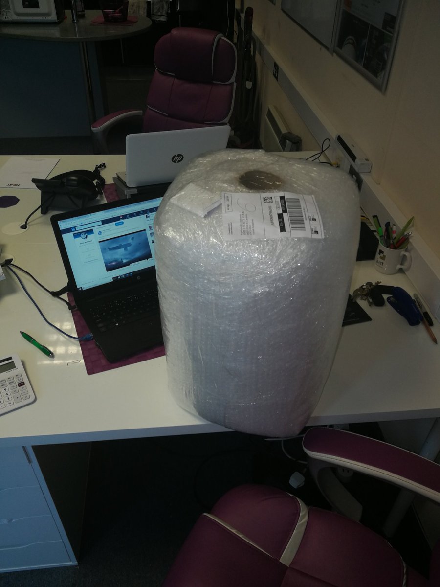 RapidStartTech's tweet image. So this bubble wrap appeared at RS Towers today. Obviously in prep for our office move.... Or so i thought! Turns out our MD is taking "some" booze withing him on holiday as gifts for "friends"!!!!