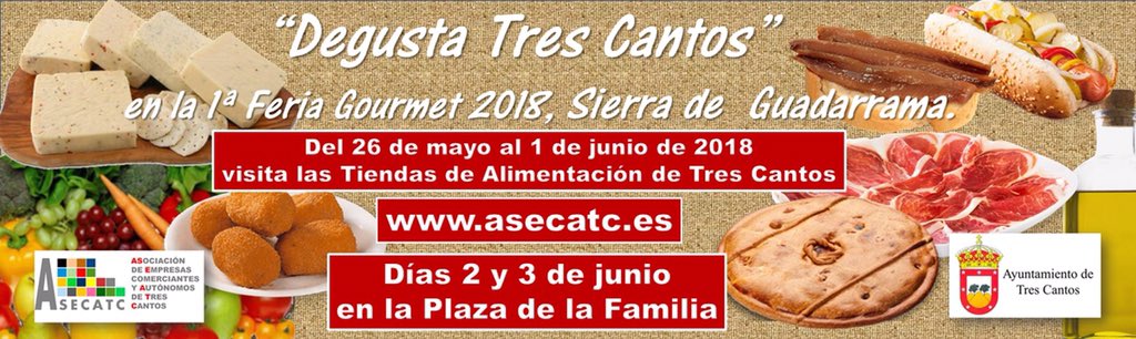 LOESLIP's tweet photo. Feria Gourmet en Tres Cantos lo mejor de Madrid en la Sierra del Guadarrama no te la pierdas @ASECATC @ayto3cantos #TresCantos https://t.co/DibqlaMrkJ