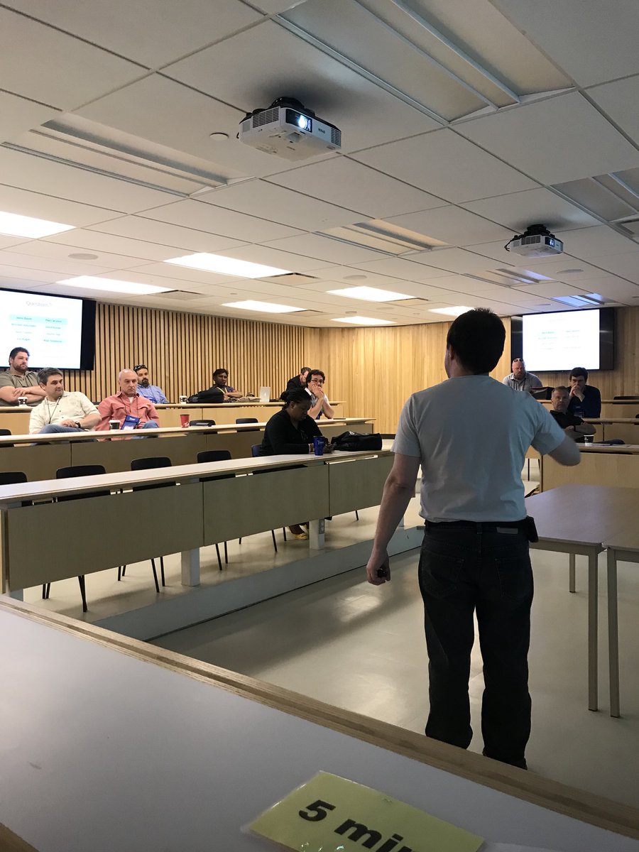 OHEIT2018's tweet photo. Great session from Allen Stojanovic  from UofT on a Pentest Exercise of the CERN Environment this morning! #OHEIT2018 https://t.co/3nujmGa3PL