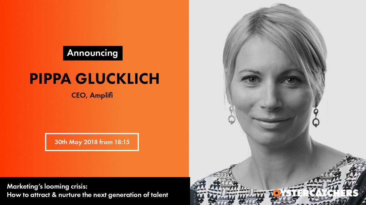 We're looking forward to welcoming senior marketers to Oystercatchers Club next week, as we tackle how the industry can attract and nurture the next generation of talent. Pippa Glucklich, CEO, Amplifi completes our fantastic line-up @pippaglu 

🗓️ theoystercatchers.com/events/marketi…