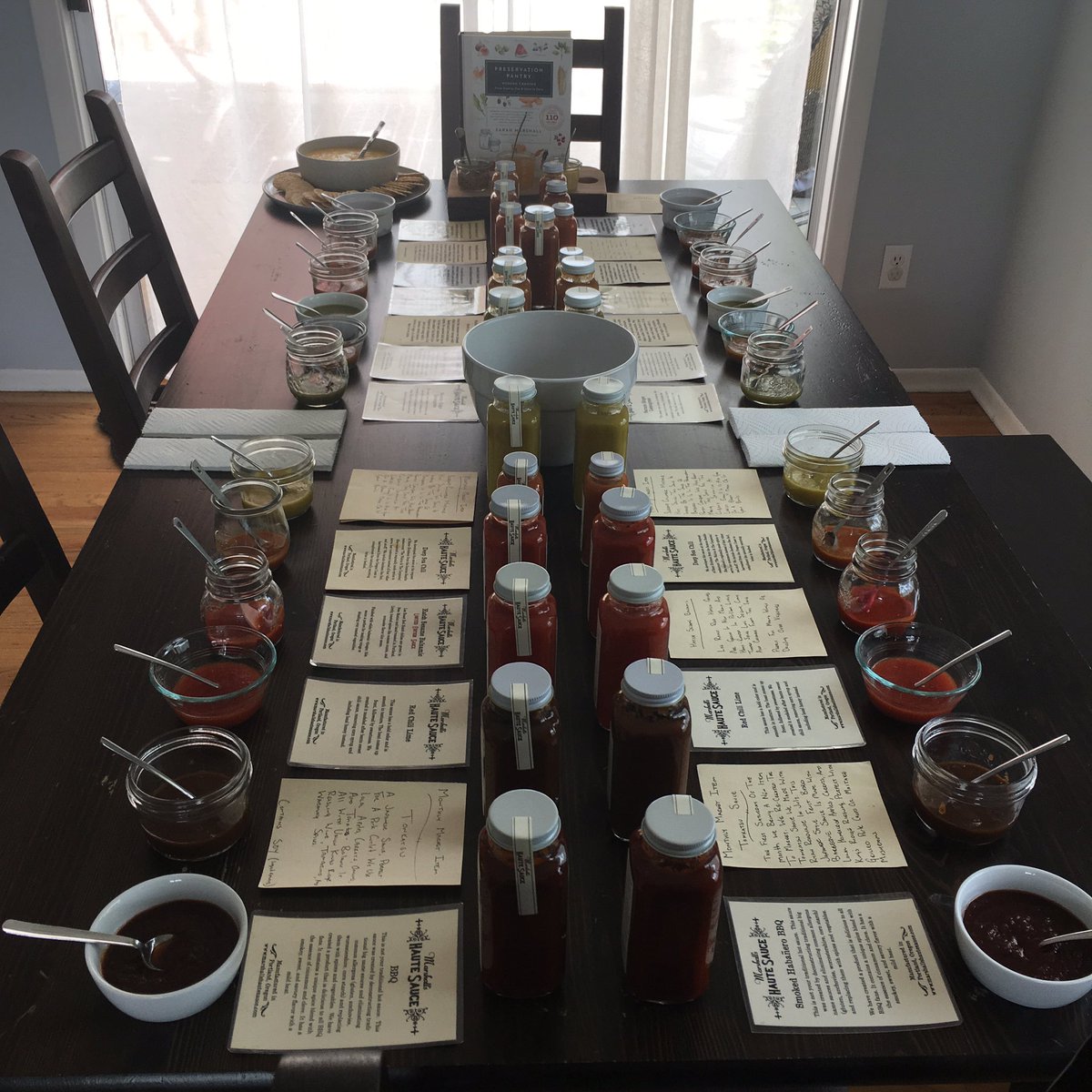 We added sauce tasting to our <a href="/Airbnb/">Airbnb</a> experience workshops! Come join us for a spicy tasting in Portland, Oregon! #TravelOregon #airbnbexperiences #marshallshautesauce
