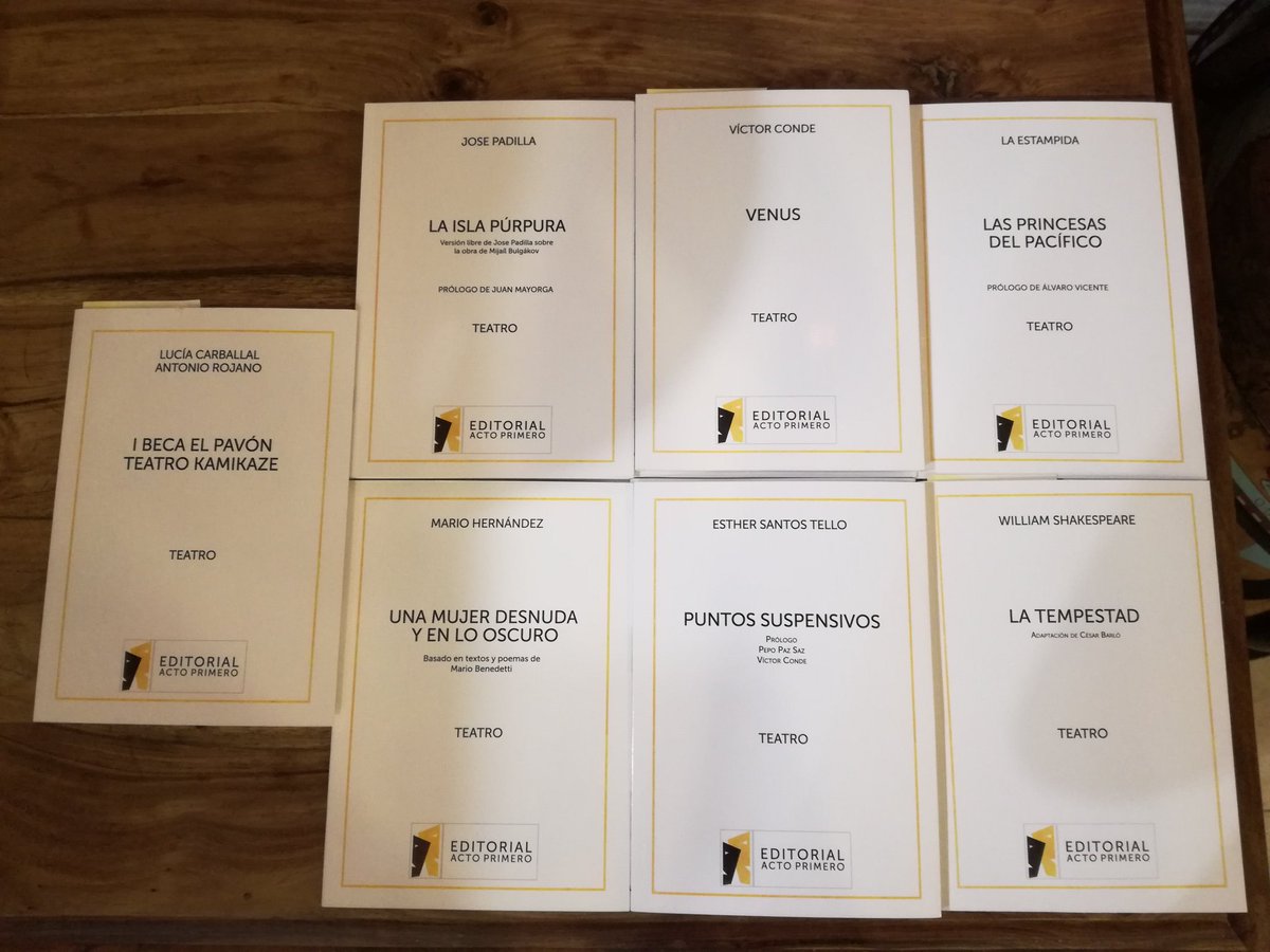 OchoyMedio_'s tweet photo. ¡Estamos de enhorabuena! A partir de ahora tendremos disponibles los libros de @ActoPrimeroEdit en nuestra librería. Entre ellos ya está a la venta #PuntosSuspensivos de @EstherSantosTel que muy pronto estará en @teatrolara
#teatro #actrices #actores @ActoPrimero https://t.co/8KkyiZ1OUp