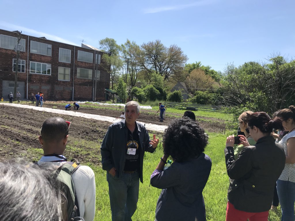 odinzackman's tweet photo. Earthworks Urban Farm in Detroit...people reclaiming land and redefining community from the ground up, rooted in cultural traditions and a spirit of self-reliance.  #EEFANEWHAB18 https://t.co/PzbNNWnjvj