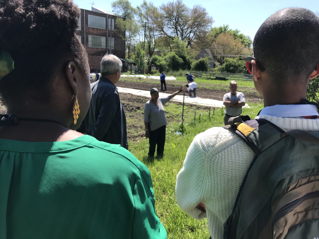 odinzackman's tweet photo. Earthworks Urban Farm in Detroit...people reclaiming land and redefining community from the ground up, rooted in cultural traditions and a spirit of self-reliance.  #EEFANEWHAB18 https://t.co/PzbNNWnjvj