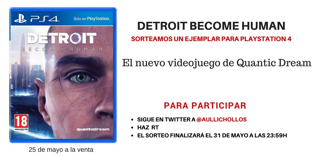 #CONCURSO - Sorteamos un ejemplar de 'Detroit Become Human' para Playstation 4.