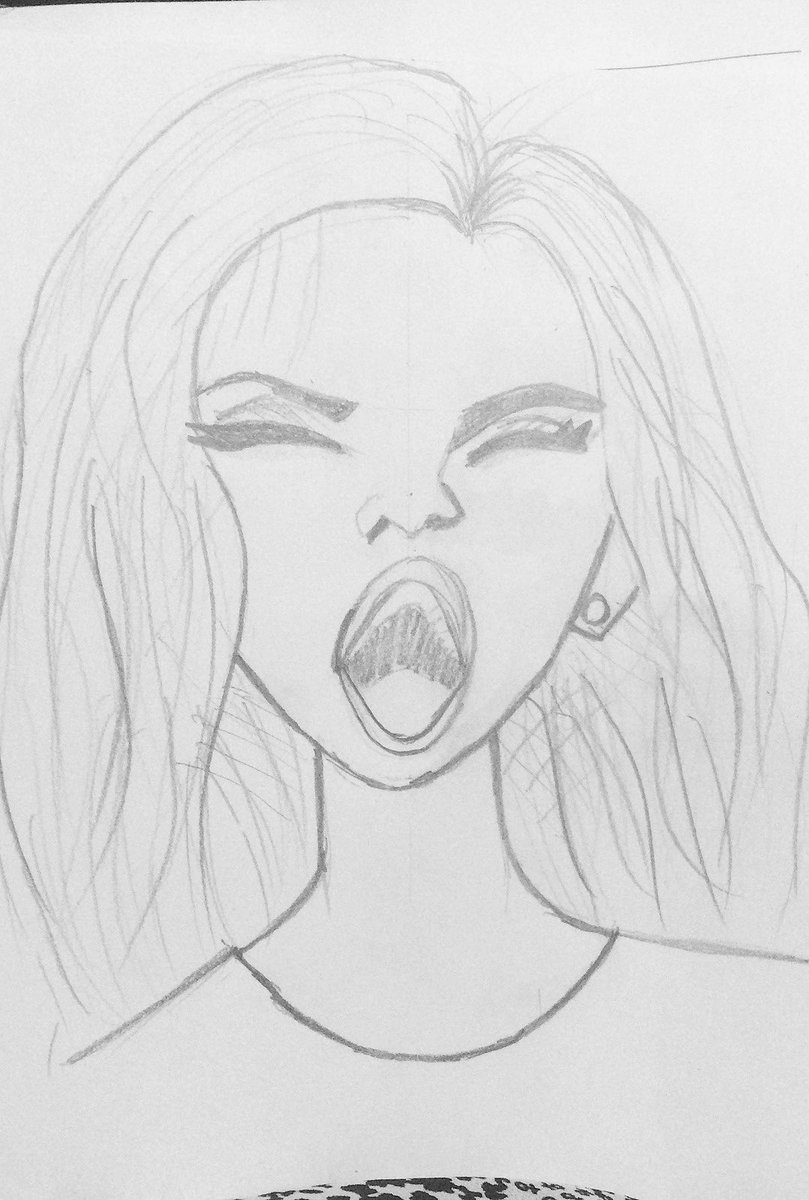 aektha_fighter's tweet image. My version of scream #exploringart