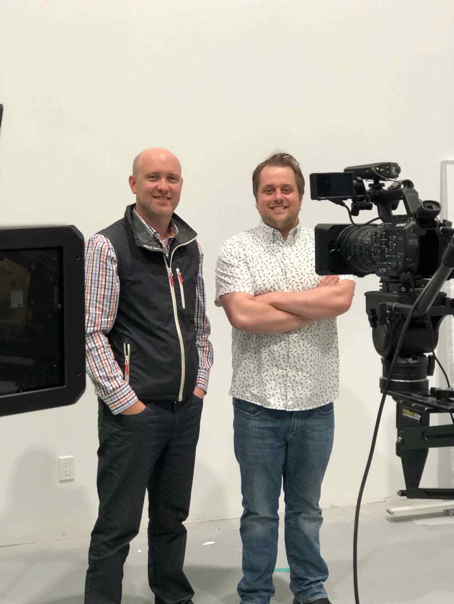 richardhasadog's tweet photo. @chrishadams and I playing with some new video equipment @LarcheDigital today! https://t.co/G4yzna7ruq