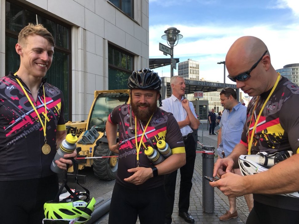 ACGarchitects's tweet photo. Congratulations to everyone who took part in the @BCO_UK Ride 2018! Special well done to Matt Chamberlain and thank you to @Clarke_Banks and Callaghan Green for your donations! #BCORide2018 #BCOCycletoBerlin #BCOconference https://t.co/EceE01geUB