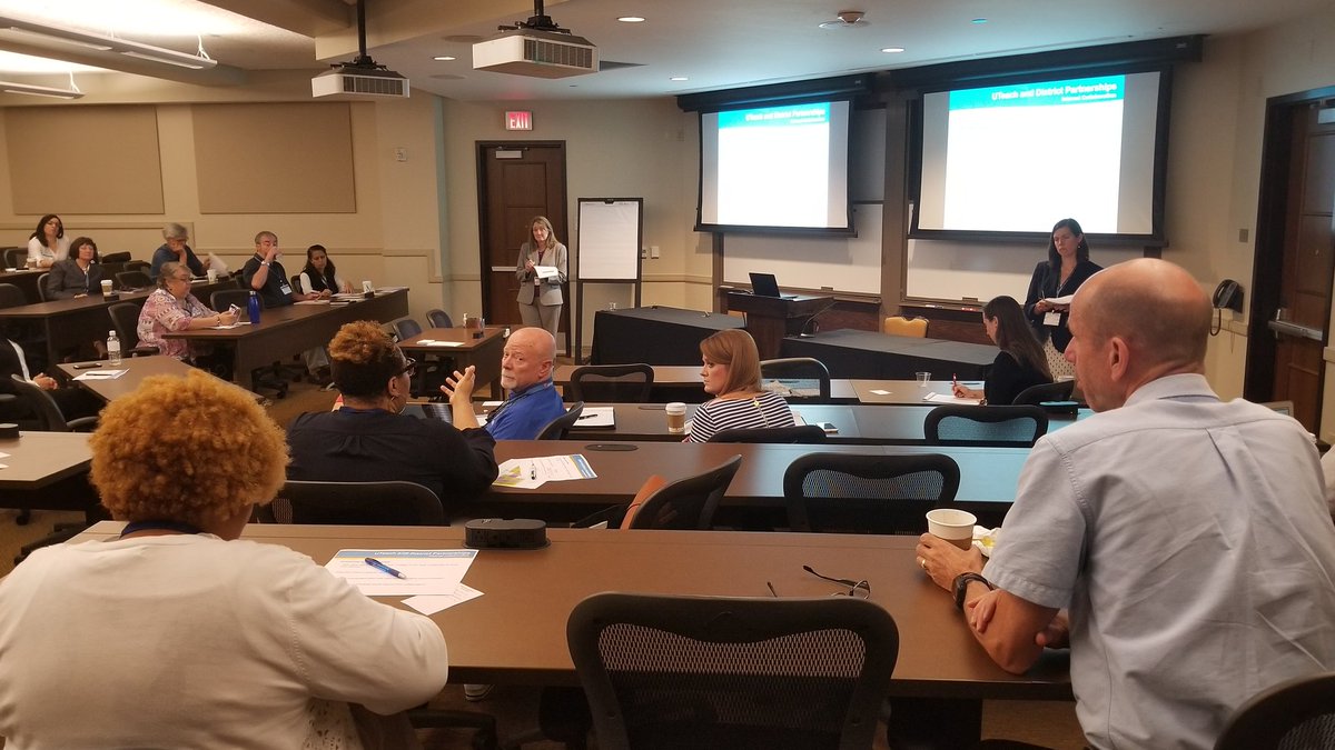 NMSI's tweet image. Great conversations happening at our session! There's no "sit-and-get" here -- we love hearing the experiences of fellow @uteach participants. #UTeachConf #nmsisgotyourback