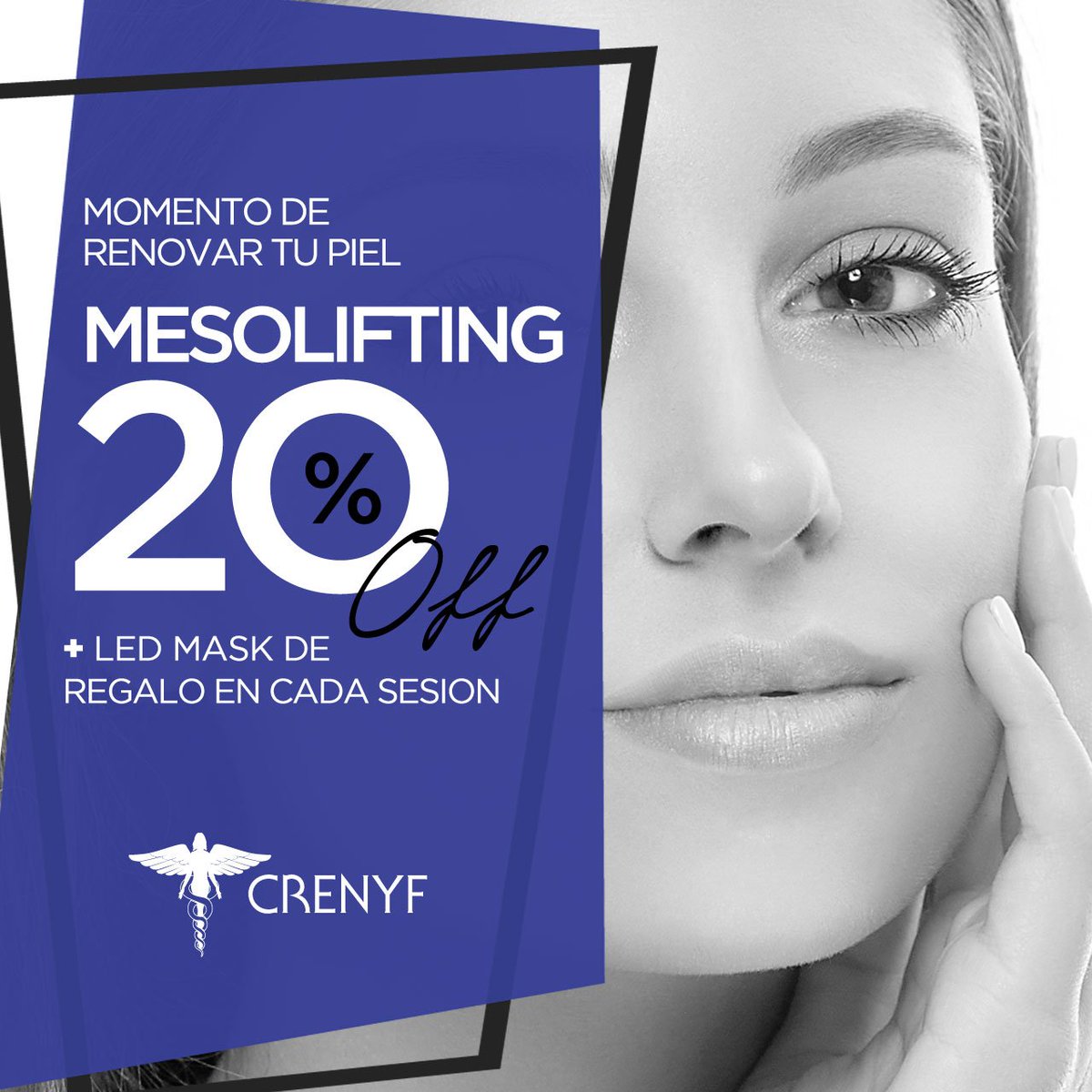 Crenyf's tweet photo. #ÚltimosDías MESOLIFTING al 25%OFF + LED MASK DE REGALO! ¡Imperdible! 4519.8030/31 o a contacto@crenyf.com.ar #CRENYF #Promociones #Descuentos #Mayo #Otoño #BuenMiércoles https://t.co/4Gb1fc14Xn