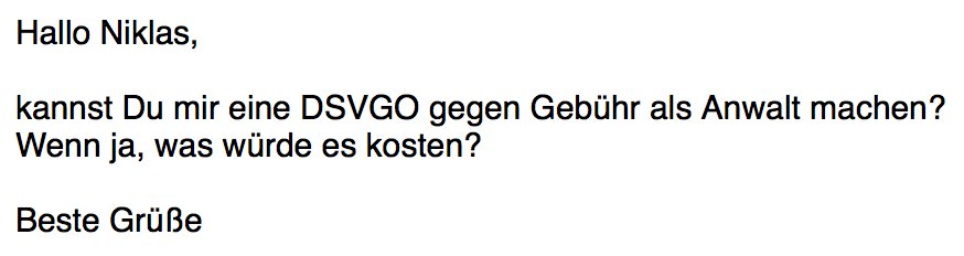 niklasplutte's tweet photo. Diese Anfrage macht mich völlig fertig. #DSGVO https://t.co/6wqpa41kLB
