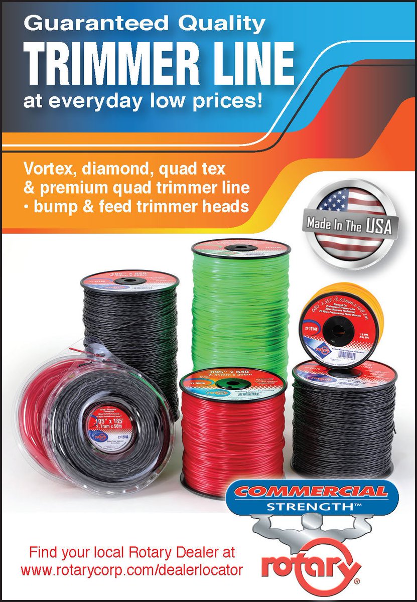 RotaryCorp's tweet photo. #RotaryCorp
#RotaryTrimmerLine
#WeMakeTallGrassShort https://t.co/vX9ceAh6kj