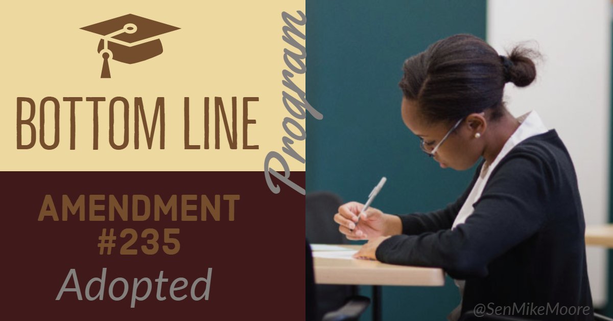 SenMikeMoore's tweet image. The Bottom Line Program provides college transition &amp;amp; college retention services for low-income or aspiring first-generation college students.  Pleased to share that an amendment I filed to #SenBudget to support this program was ADOPTED by @MA_Senate. #mapoli #HigherEd