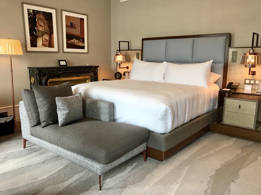 TravelAtWill's tweet photo. You know 5 star treatment when you get it. From the moment we arrived @RitzCarlton Hotel de la Paix @GeneveTourisme , it was an exceptional experience!  Great room upgrade overlooking the lake, giant bathroom &amp; a fireplace too!  And then we had a chocolate and wine pairing 😵 https://t.co/GXYynfmATw