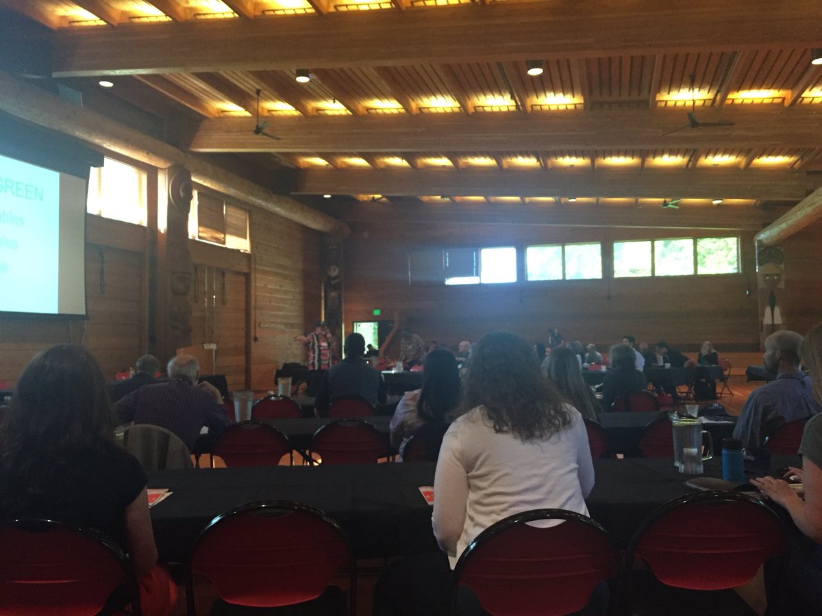potatokitty's tweet photo. Opening morning of the 11th Annual Cultural Protection Summit at #Suquamish. Dennis Lewarch has the noise machine in full effect. #archaeology #crm #THPOs #IndigenousArchaeology https://t.co/OMdgVKAqrg