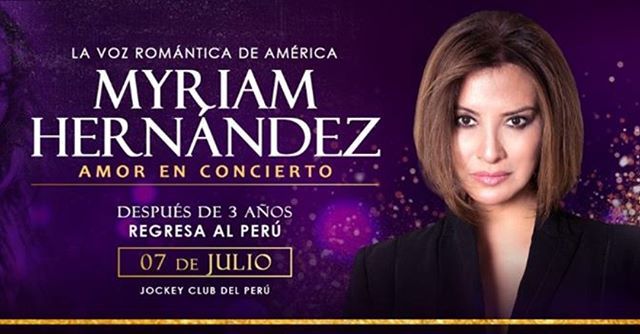 MyriamHNArg's tweet photo. #MyriamHernández regresa al Perú después de 3 años, presentando 'Amor en Concierto' el 07 de Julio en el Jockey Club de Lima.💕 #MyriamHernándezEnPerú #ConciertosLine #LineEnternainmentGroup
Adquiere tus entradas aquí ➡️ https://t.co/E46ImC90zx 🎫 https://t.co/fGRnUt7JI3 https://t.co/FpjityexYT