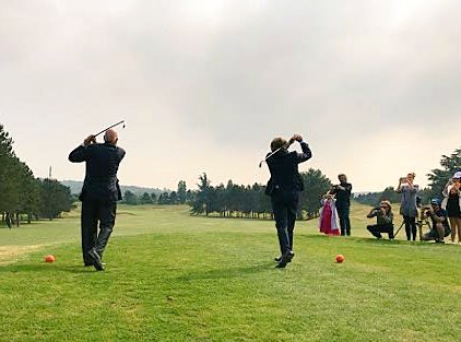 GolfsBluegreen's tweet photo. Inauguration des départs avancés en présence du président de la @ffgolf et de Bluegreen @LiguedeParis @GolfVillennes https://t.co/KvX6O17Luo