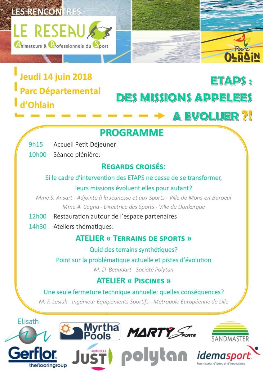 Les rencontres territoriales du sport #Hautsdefrance #PolitiquesSportives #collectivités