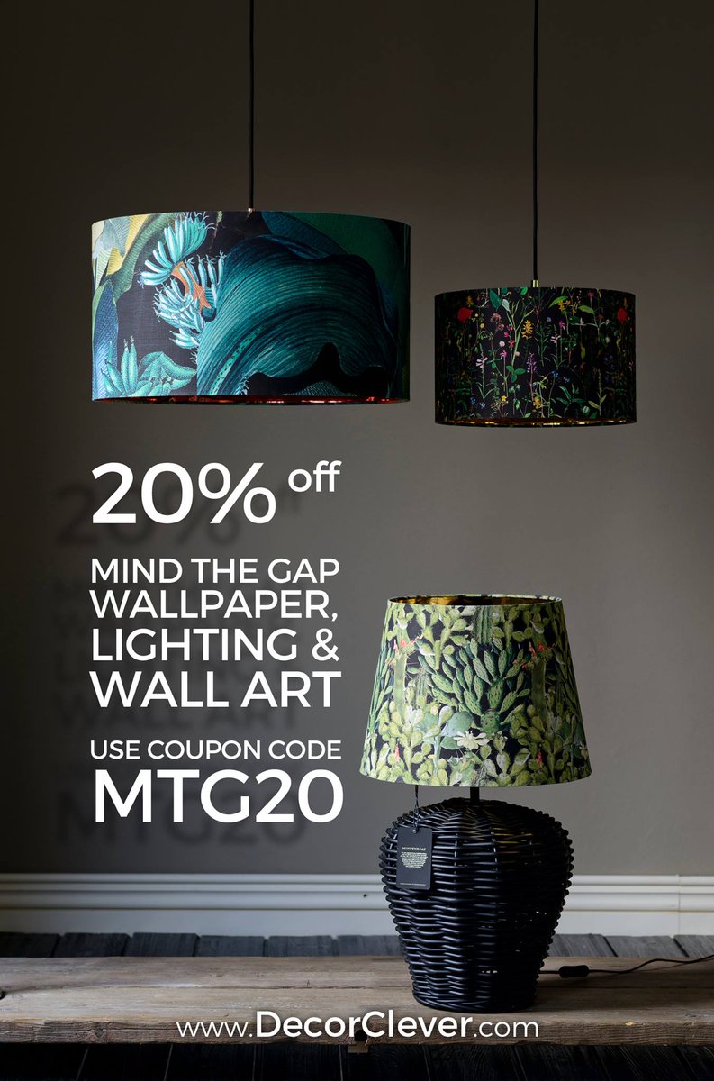 DecorClever's tweet photo. Enjoy this fantastic offer from us! #offer #MindTheGap #wallpaper #lighting #wallart https://t.co/tLKDtz8SHT