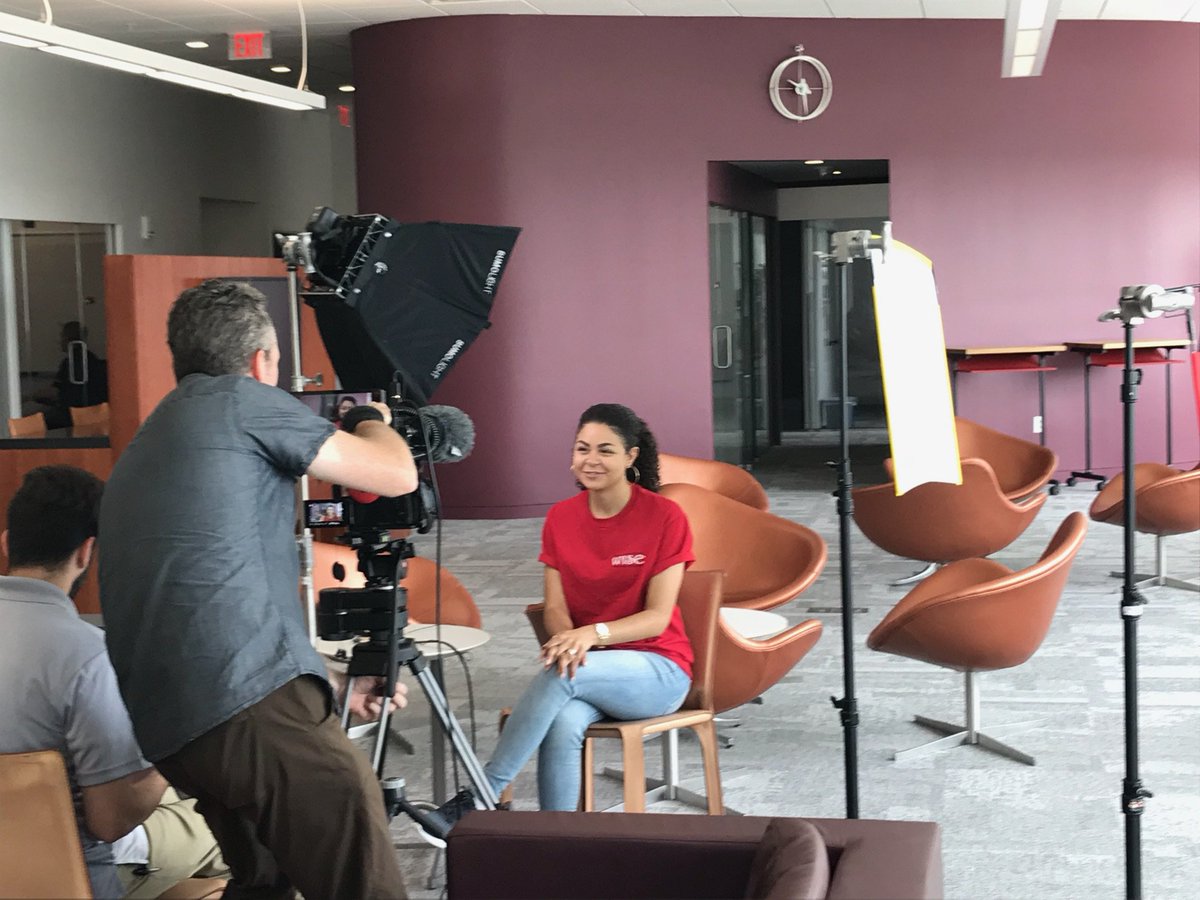 NCStateWISE's tweet photo. WISE Woman Sydney Floryanzia shares her experiences as a First Year student in the Village for an upcoming short about the village! #womeninstem #ncstatewisevillage #ncstatevillages #thinkanddo https://t.co/rbRfv9trQ1