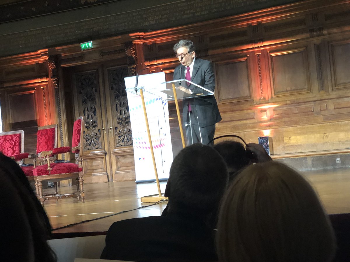 Ouverture de la cérémonie de La Sorbonne par #Gilles #Pécout #recteur de Paris <a href="/sup_recherche/">Ministère Enseignement supérieur/Recherche/Espace</a> 
#EHEAParis2018