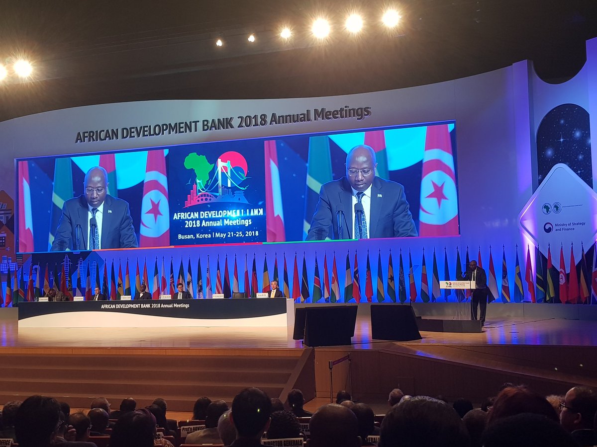Edouard Ngirente (@edngirente) on Twitter photo On behalf of Pres. <a href="/PaulKagame/">Paul Kagame</a> I delivered opening remarks at the official opening of the African Development Bank’s Annual Meetings in Busan, Korea. I also participated in a dialogue centered on « Accelerating Africa’s Industrialization » the theme for this year’s meetings. On behalf of Pres. <a href="/PaulKagame/">Paul Kagame</a> I delivered opening remarks at the official opening of the African Development Bank’s Annual Meetings in Busan, Korea. I also participated in a dialogue centered on « Accelerating Africa’s Industrialization » the theme for this year’s meetings.