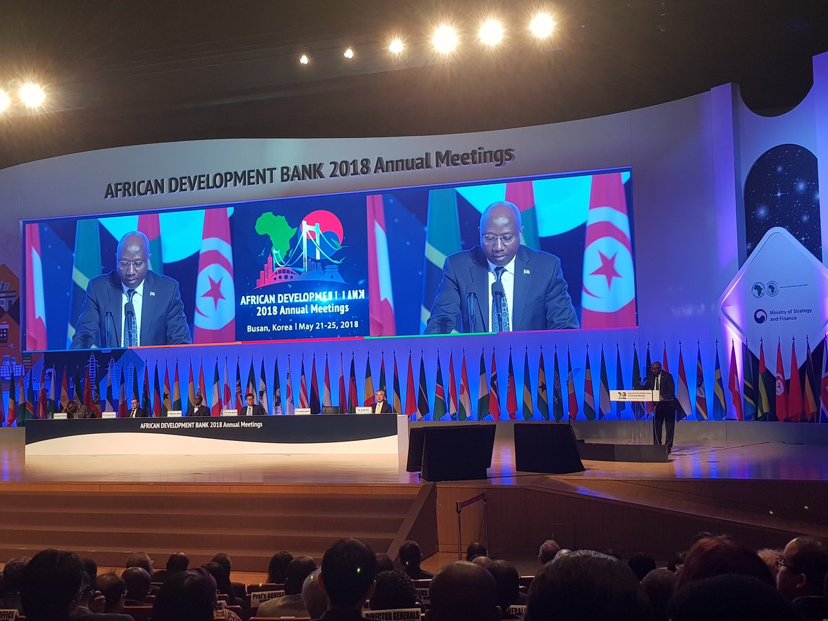 On behalf of Pres. @PaulKagame I delivered opening remarks at the official opening of the African Development Bank’s Annual Meetings in Busan, Korea. I also participated in a dialogue centered on « Accelerating Africa’s Industrialization » the theme for this year’s meetings.