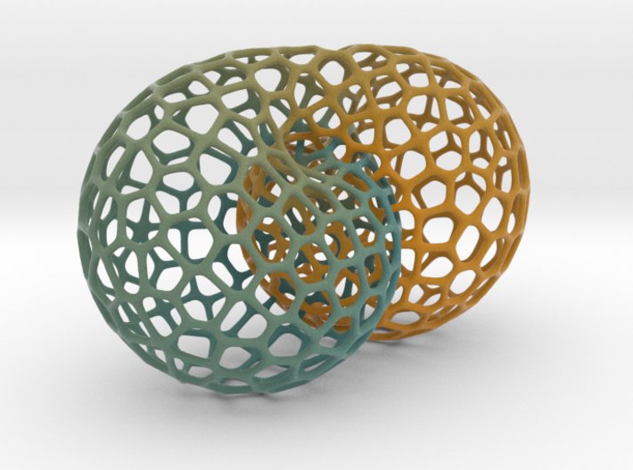 VirtoxNet's tweet photo. Lawson Klein - Voronoi Weave! Photos coming soon, already available for ordering now @shapeways!
https://t.co/BUrxAQwYCI #3dprinting #mobius #kleinbottle #minimalsurface #mathart https://t.co/2Ri3YwOMfo
