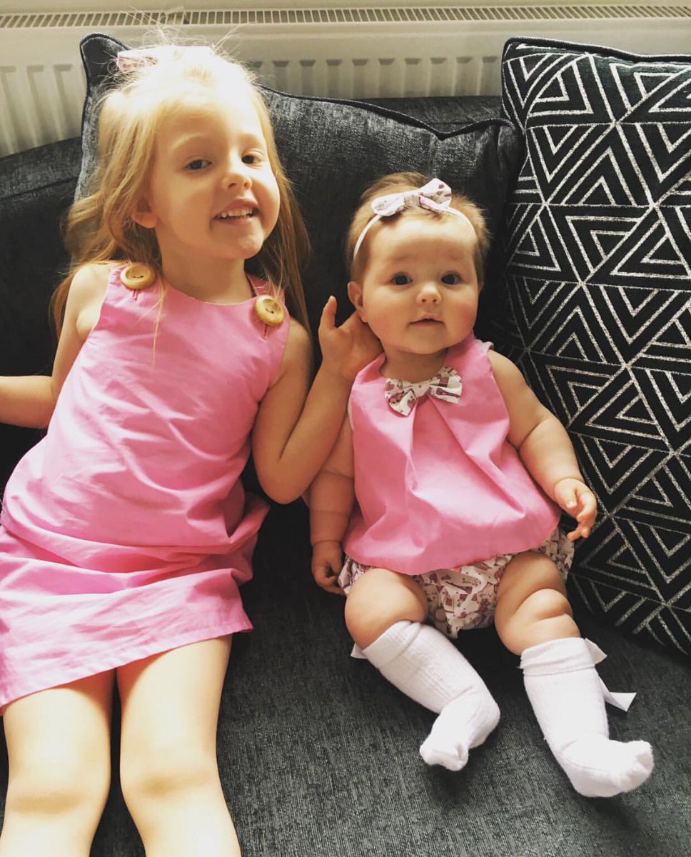 DebbieMHandmade's tweet photo. Matching outfits for Macie and Evie💝👸 https://t.co/H7wYKHfc4N