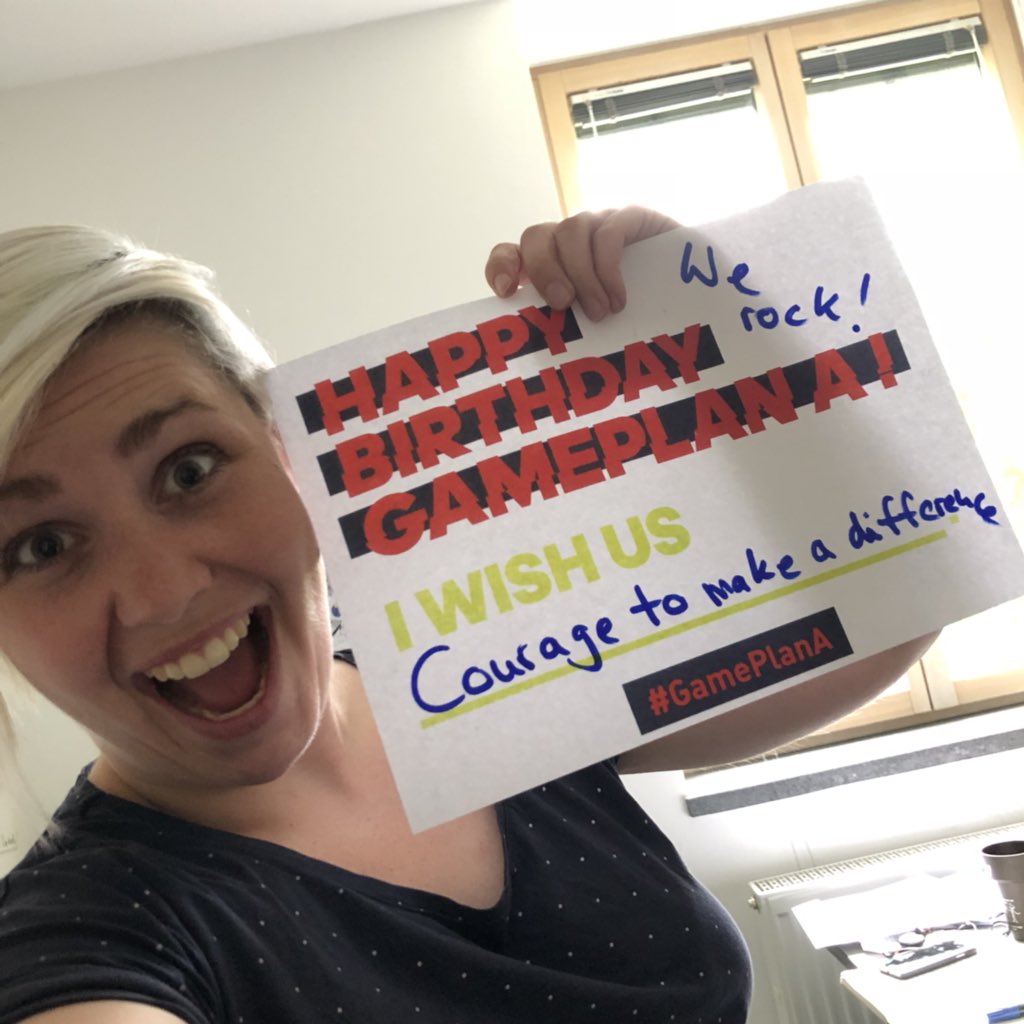Happy 2nd birthday, @GamePlan_A! So proud to be part of this community of creators inside and outside <a href="/adidas/">adidas</a>. We have what ist takes to make a difference and inspire people around the world to live and breathe an athlete‘s spirit.
#GamePlanA #mindset #business #JoinTheHuddle