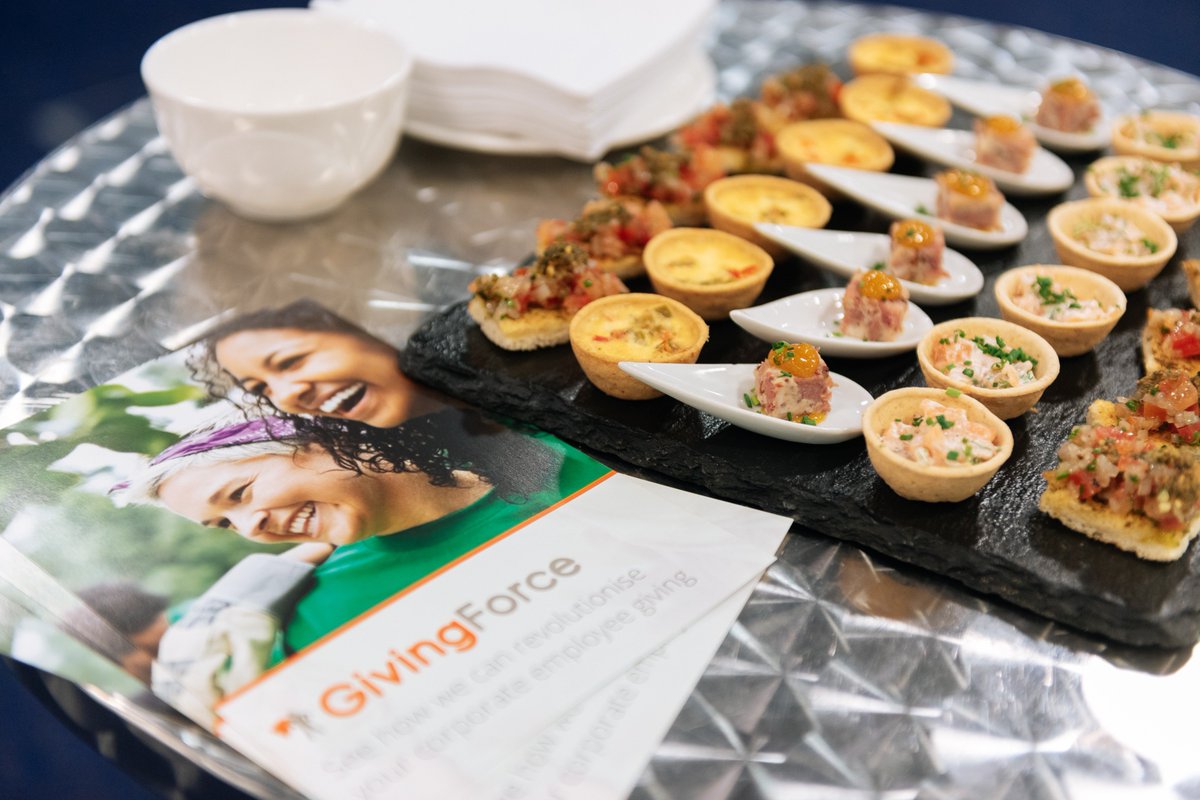givingforce's tweet photo. Thanks so much to @RBS for hosting the #GivingForum on Monday and for graciously providing the lovely drinks and canapés! | @MichaelD2902 https://t.co/7TEB8m2Boh