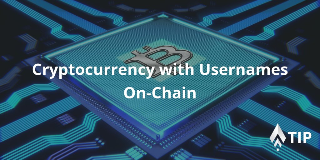 TipBlockchain's tweet photo. Imagine Bitcoin with usernames? TIP - making it easy for everyone to use cryptocurrency.

#TipBlockchain #TipBlockchainICO #ICO #TokenSale #Blockchain #Crypto #Cryptocurrency #Bitcoin #BTC #decentralized #innovation https://t.co/gw6W4wMfvv