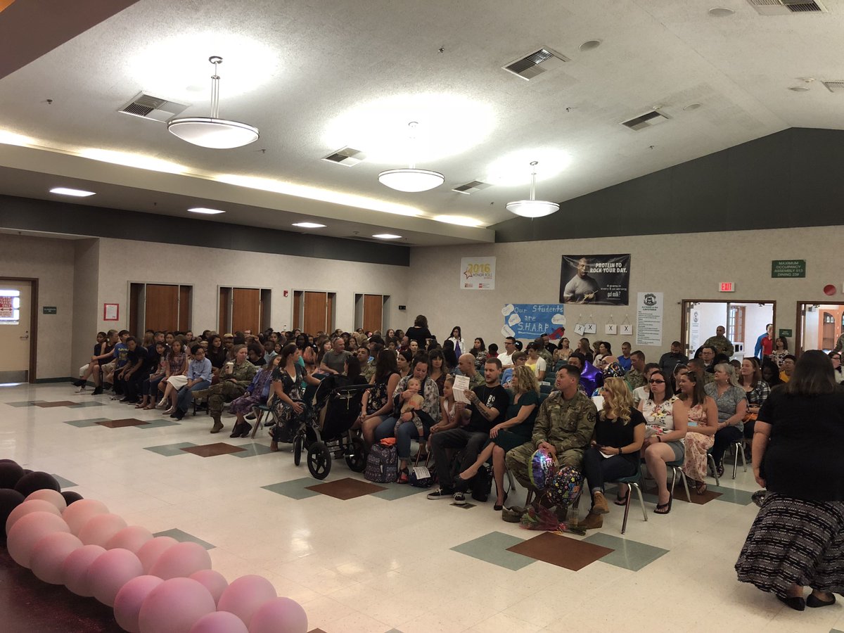 MrY_SVUSD's tweet photo. Getting ready for 5th grade promotion at Ft. Irwin Tiefort View this morning! Excited for these kids and their families! #timberwolfpride #SilverValleyUSD #silvervalleyway @jnajera_SVUSD @mlacey_SVUSD @military_family @NAFISschools https://t.co/xt7Q7pmsNS