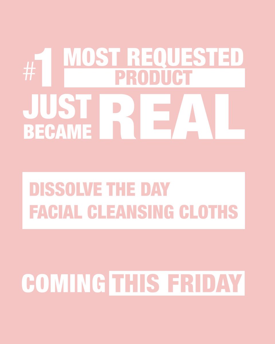 arbonne's tweet image. It’s finally happening. The #1 product you’ve been requesting is coming to you earlier — on Friday! 👏 Dissolve the Day Cleansing Cloths! #ArbonneMakeup #Arbonne #VeganMakeup #Vegan #GlutenFree #Makeup
