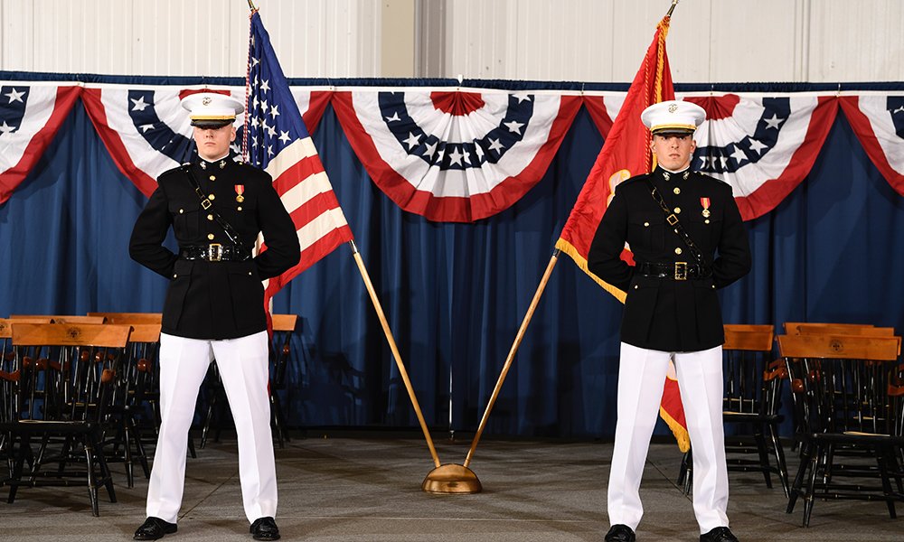 SaintAnselm's tweet photo. #SAC18 NEWS: “2018 Graduates Commissioned into the Military.” Four members of @SAC2018 are commissioned into the U.S. Marines and U.S. Army. https://t.co/XFyzx7QHG1 https://t.co/YAbn57dgzy