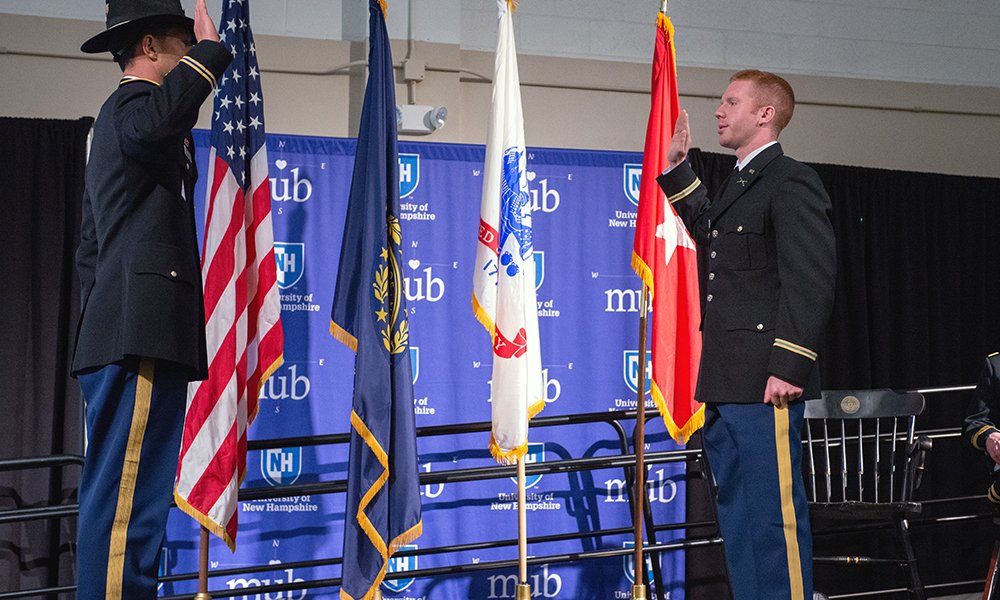 SaintAnselm's tweet photo. #SAC18 NEWS: “2018 Graduates Commissioned into the Military.” Four members of @SAC2018 are commissioned into the U.S. Marines and U.S. Army. https://t.co/XFyzx7QHG1 https://t.co/YAbn57dgzy