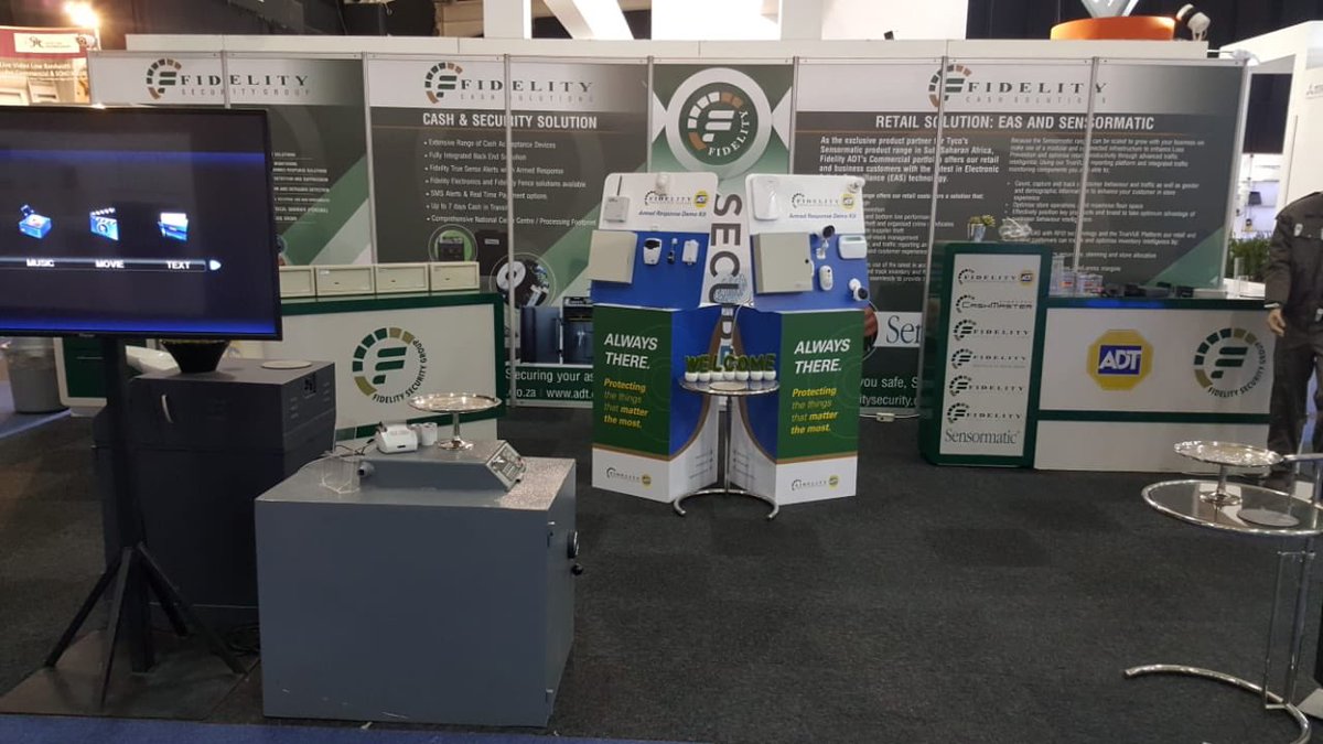 Fidelity_Secure's tweet photo. Another successful day at @SecurexSA only one more day tomorrow and it is your last chance to head over to our stand and visit us!!

You could win something really exciting 🤫 Hall 2 Stand A04 is the place to be 💪🏻

#Securex2018 #SecurexSA2018 #FidelityADT #Fidelity https://t.co/uExLW0Jwxe