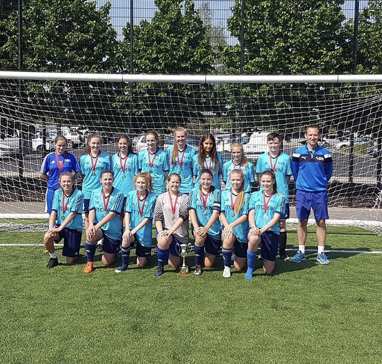 ItchenSport's tweet photo. Itchen College ladies football team are Hampshire cup champions for the 6th straight year after beating @bartonpeveril in the final. #itchensport https://t.co/JclWTKS5cM
