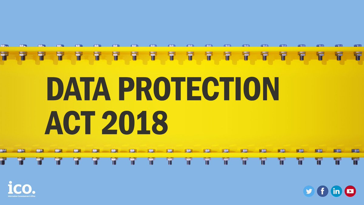 New: Information Commissioner Elizabeth Denham welcomes the new Data Protection Act 2018 alongside the GDPR in her blog 'Beyond 2018 – data protection laws built to last' ico.org.uk/about-the-ico/…
