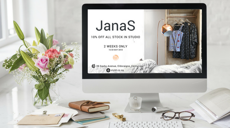 Styld_co_za's tweet photo. Hurry on over to our Styld Studio on Saxby and get 10% OFF all JanaS stock until stock lasts!
#styld #styldobssession #southafrica #proud #designer #stylddesigner #simplystyld #fashionblogger #styleblogger #fashionrevolution -Link in Bio: https://t.co/oHXfvGFlQD https://t.co/od1qzSl6xq