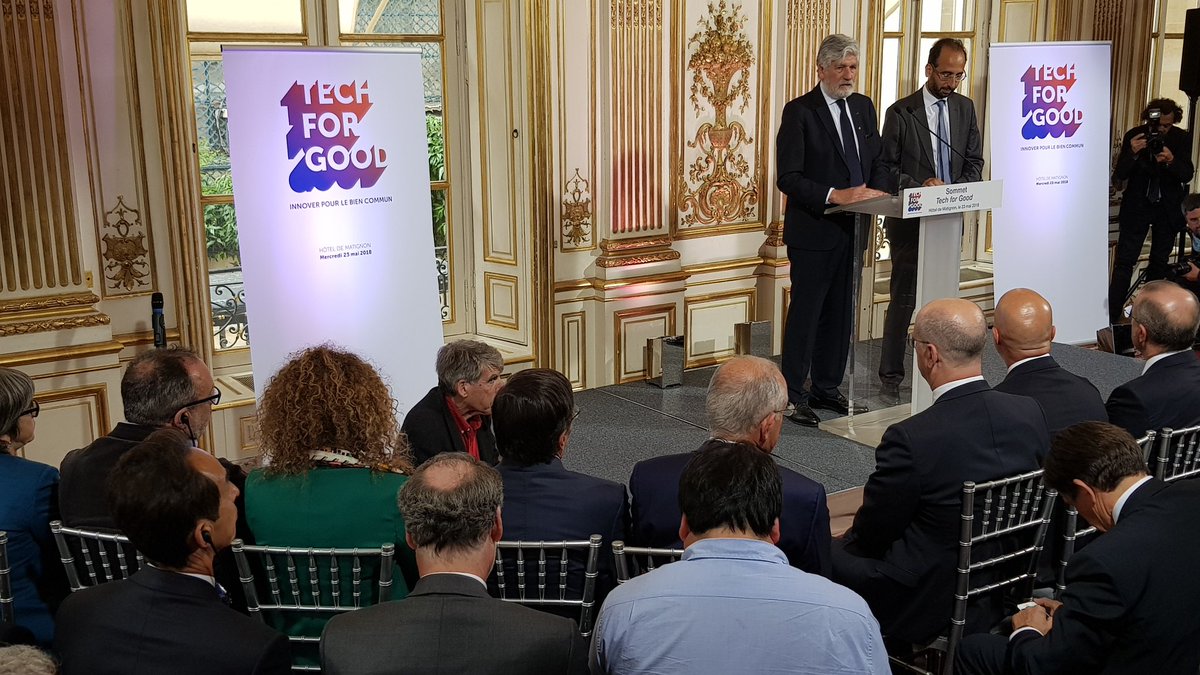 #TechForGood Closing of the day's working sessions, at Hotel Matignon