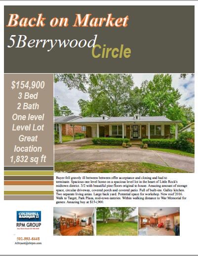 AmyGBSellingAR's tweet image. #sale #littlerock #onelevel #cbrpm #arrealestate #Arkansas #coldwellbanker