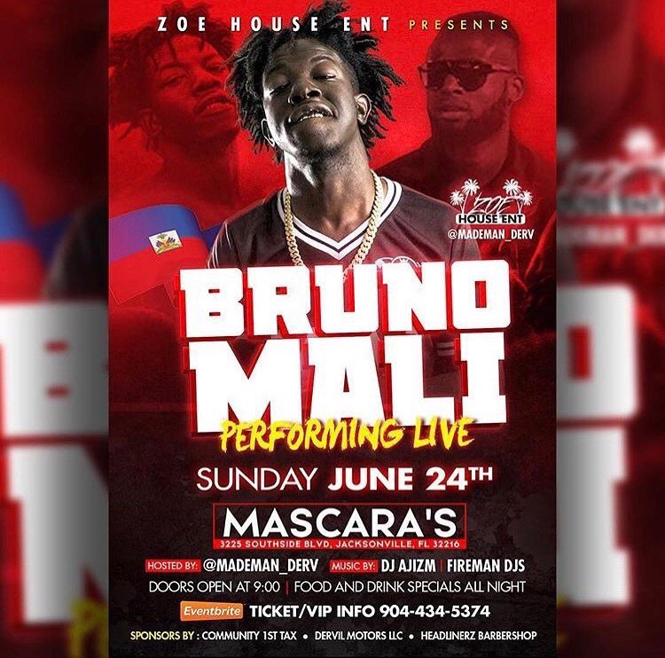 DjBookieJS's tweet photo. MARK YOUR CALENDARS😤
Sunday, June 24th @brunomali 
performing LIVE @ #Mascaras #Jacksonville Get Ready 🔥
#MADE2 str8 🔥- 6/17 https://t.co/P0loTNZ8i2