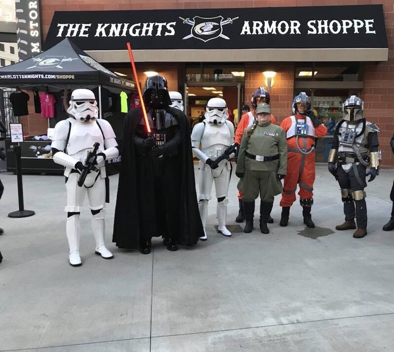 Thank you <a href="/KnightsBaseball/">Charlotte Knights</a> for having us take part in your Star Wars Night!