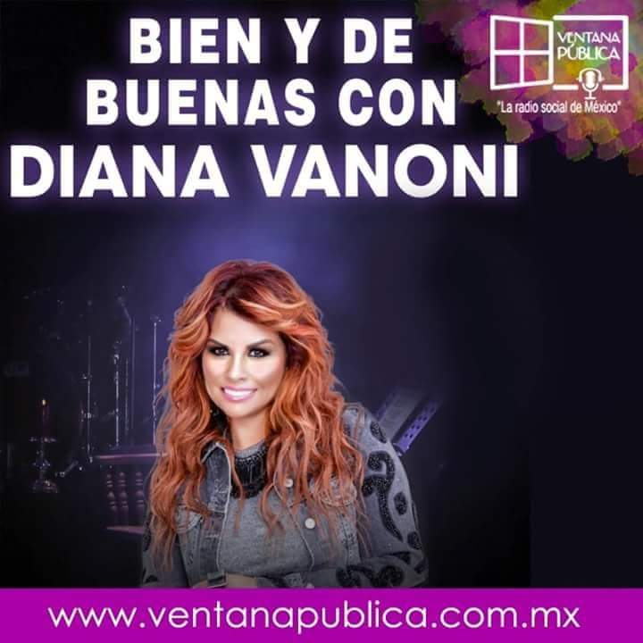 Ya estamos en vivo en "Bien y de Buenas con Diana Vanoni". Escuchalo todos los miércoles de 11 a 12 hrs. A través de ventanapublica.com.mx y siguenos en nuestro facebook @VentanaPublica1